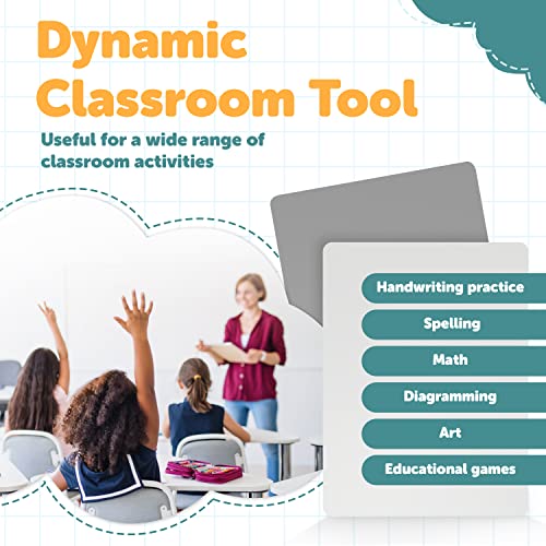 Dry Erase Lapboards - Student Single Sided Whiteboards - 25 Pack - 9" x 12"