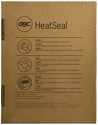 GBC Swingline Thermal Laminating Sheets / Pouches, Letter Size, 5 Mil, Heat Seal Ultra Clear, 100-Count (3200654)