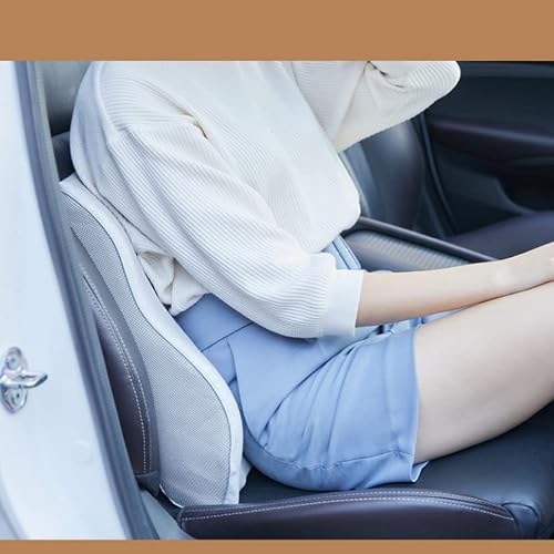 UIOLCFG Memory Foam Lumbar Support Cushion for Back Waist Orthopedic Pillow Office Chair Car Seat Massage Pad
