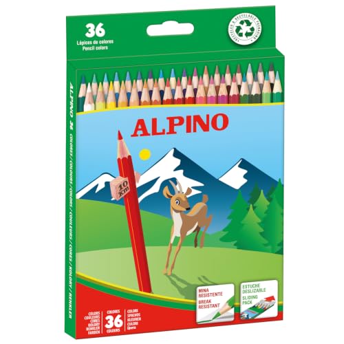 Alpino 944441 - Pencil case of Coloured Pencils, 36 Units