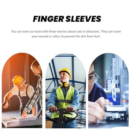 Rubber Fingers Tips 120 Pcs Anti Slip Finger Protector, Wear Resistant Reusable Fingertip Guard