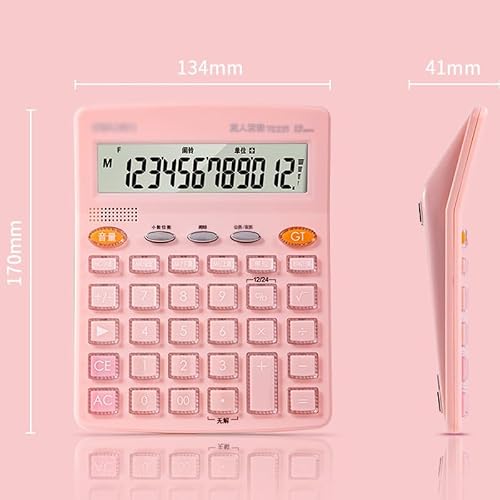 Voice Calculator Green Human Pronunciation Broadcast 12 Digit Large Screen Desktop Computer Stick Stationery