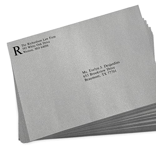 LUXPaper 9 x 12 Booklet Envelopes | Silver Metallic | 80lb. Text | 50 Qty