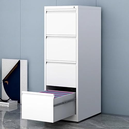 WYMCHMSX File Cabinet ，Storage Cabinet ，Narrow ，Metal ，4 Drawer，with Lock， Office Home