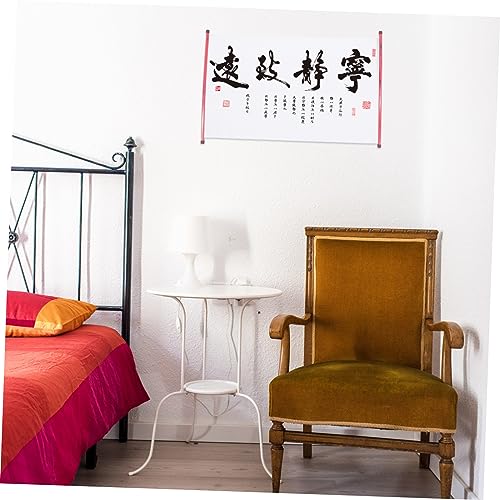 Chinese caligraphy brush, 2pcs Scroll Water Writing Cloth Painting Scrolls Tool Belt for Women Brush Calligraphy Scrolls Handwriting Scrolls Blank Chinese Scroll Paper Washboard Accessories Student Al