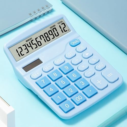 QERTYHJK Calculator, Solar Power Computer, Used in Student Restaurants and Shops for Calculation