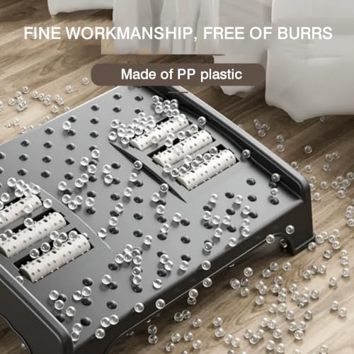 Under Desk Footrest with Foot Massage Roller,Ergonomic Foots Stool for Office Desks,with 20° Tilt Angle(Color-2)