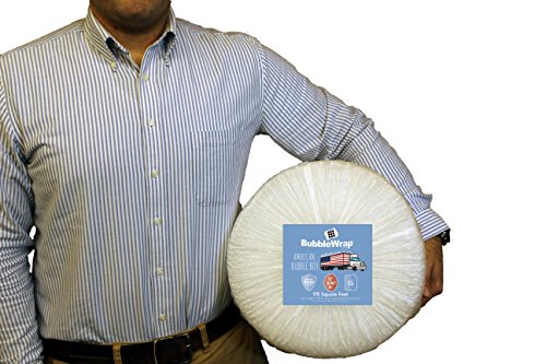 Bubble Wrap Roll 175', small bubble wrap 3/16 cushioning, 175ft perforated Every 12" Made in the USA by American Bubble Boy for packing, moving, wrapping of glassware, dishes, furniture and more!