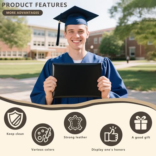 Diploma Holder 8.5"x11" Diploma Cover Black, 40 Pack