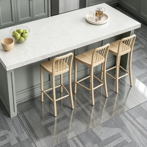 Office Chair Mat for Hardwood Floor 40x76'',Clear Frosted Chair Mats