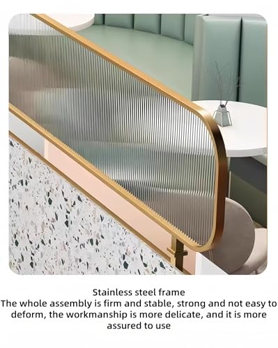 Restaurant partition Screen，partitions Grille，Restaurant Booth，Study Room partition Study Table，Commercial Privacy Divider Desk Divider， for Office, Restaurant, Hotel(A,100 * 30cm)