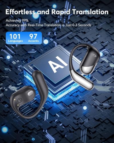 AI Translation Earbuds Real Time, No Subscription 198 Languages Translator