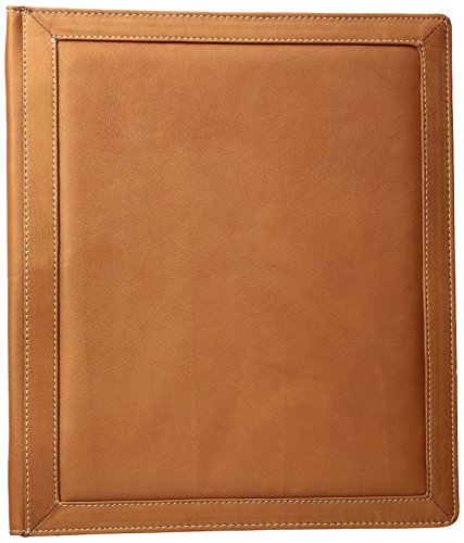 Piel Leather Three-ring Binder Sa Briefcase, Saddle