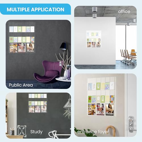 Acrylic Brochure Holder Wall Mount,3 Magazine Holders,pamphlet holder