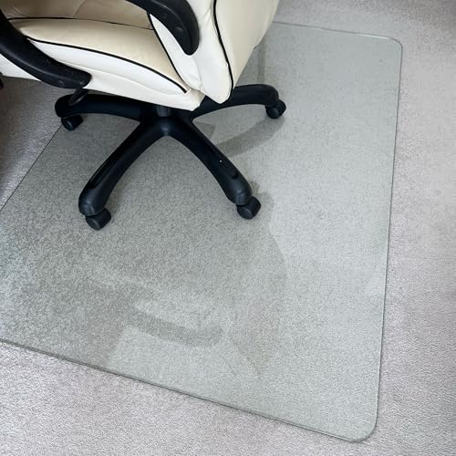 Marvelux Tempered Glass Office Chair Mat for Carpet & Hard Floors 36” x 40”