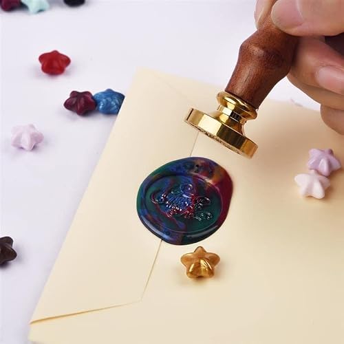 MLLXUXANCC 100pcs Retro Sealing Wax Beads Wax Seal Stamp Beaded for Wedding Vintage Craft Decor Card Making Tools