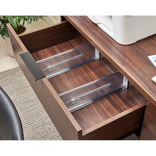 iDesign Plastic Adjustable Deep Drawer Dividers, Set of 8, Clear