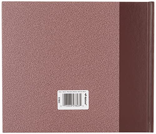 National Visitors Register Book, Hard Cover, Sewn Binding, Ribbon Marker, 8.5" x 9.875", 64 Log-In Sheets, Burgundy (57803)