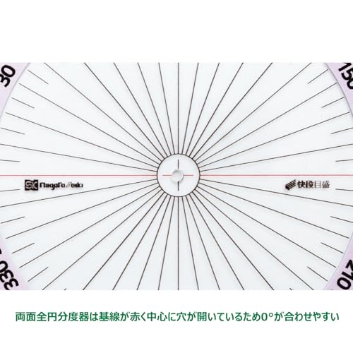 Niigataseiki SK FCP-90DKD Double-Sided Full Circular Protractor, Quick Level, Reading, Made in Japan
