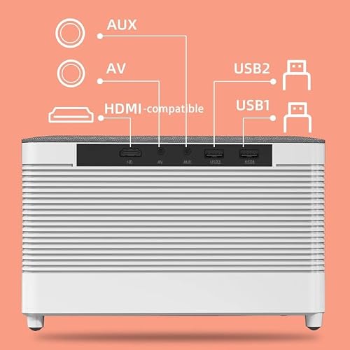GVRMLDF 7200 Lumens Support 4k Projectors Video Beamer for Home Android 1080P 4K Audio 5G Smart Cinema Tv