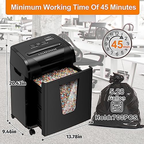 Suntiko 18-Sheet Heavy Duty Cross Cut P-4 Paper Shredder