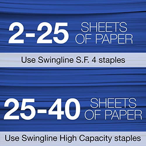 Swingline Stapler, NeXXt Series Style, Desktop Stapler, 40 Sheet Capacity, Black (55657094)