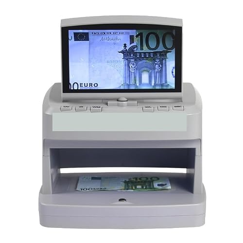 V100 Portable Counterfeit Banknote Detector LCD Display Fast Counting