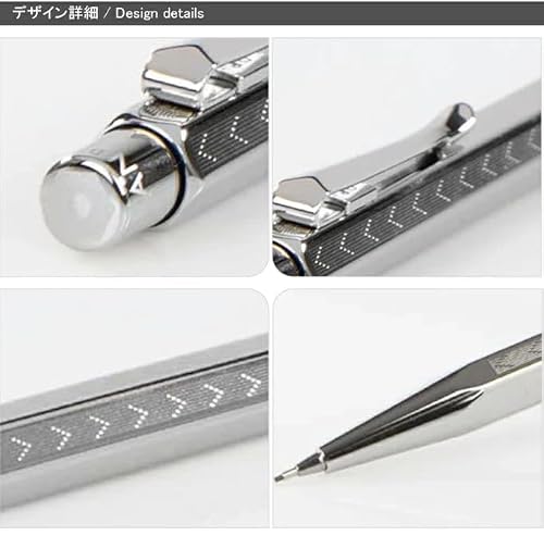 CARAN D'ACHE MF0004-286 Caran d'Ache Mechanical Pencil, ECRIDOR CHEVRON, Silver, 0.5mm