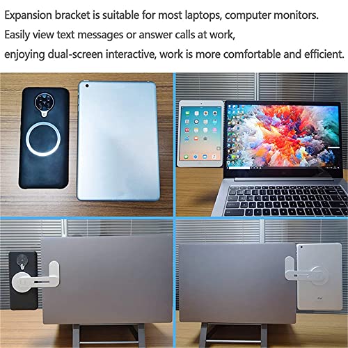 GVRMLDF Metal Expansion Phone Stand Laptop Screen Side Mount Folding Holder Desktop PC Support Bracket(D)