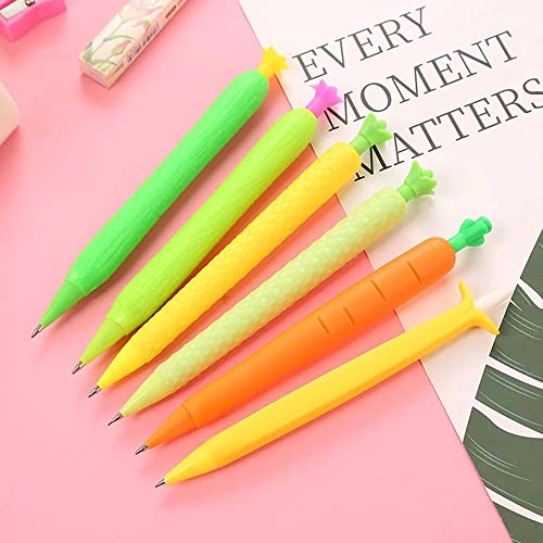 rxxcmd 40Pcs Cartoon Carrot 0.7mm Student Mechanical Pencil For kids Sketch Drawing School Supplies Stationery(C)