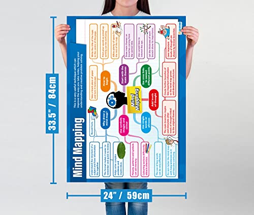 Daydream Education Functional Skills Posters - Set of 10 | Life Skills Posters | Laminated Gloss Paper measuring 33” x 23.5” | Functional Classroom Poster | Education Charts
