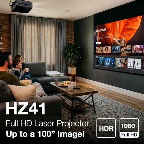 Optoma HZ41 Full HD 1080p Compact Laser Projector