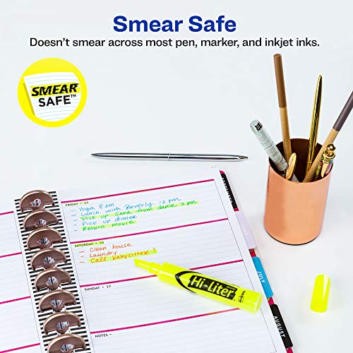 Avery Hi-Liter Desk Style Highlighters, 144 Yellow Highlighters