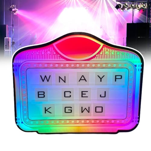 pedenencelia Club Signs for Bottle Service/VIP Bottle Service Sign - Customizable Message Board W/Interchangeable Letters & Numbers, 7-Color Light, Rechargeable for Weddings,Bar & Night Club