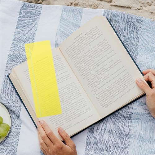 Guided Reading Strips 200 PCS Horizontal Bookmark Reading Guide Strips Students Overlays for Students