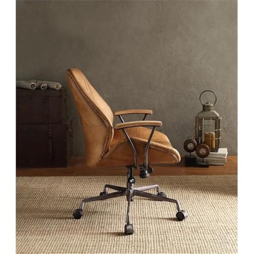 Acme Furniture 92412 Hamilton Top Grain Leather Office Chair in Coffee Leather