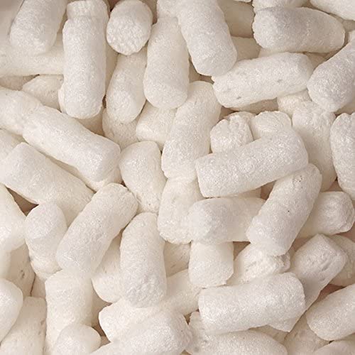 Biodegradable Packing Peanuts Shipping Loose Fill 150 Gallons 20 Cubic Feet, White (0-7693-0411-7)