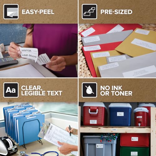 DYMO Authentic LabelWriter Large Address Labels | 36mm x 89mm | 24 Rolls of 260 Easy-Peel Labels (6240 Labels) | Self-Adhesive | for LabelWriter Label Makers
