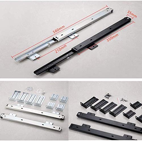 AUGUSE Keyboard Tray Drawer, Keyboard Platform Tray Under Desk Keyboard with Clamp On Easy Installation, Sliding Drawer, Fits Full Size Keyboard and Mouse Office, Home, School