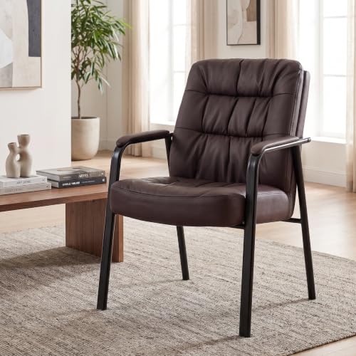 HAPPYMONT Waiting Room Chair with Padded Armrest, Reception Guest Chair