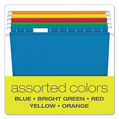Pendaflex PFX4152X2ASST - Reinforced 2quot, Extra Capacity Hanging Folders