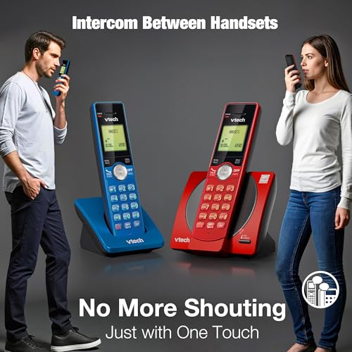VTech CS6919-2R Cordless Phone System, 2 Handset Landline Phones