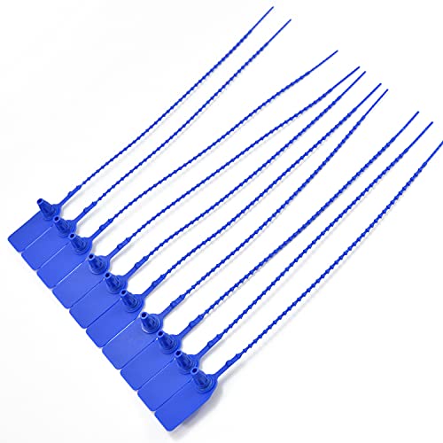 Plastic Security Seals Anti- Tamper Tags Numbered Zip Ties for Fire Extinguisher Pull Tite Safety Seals Disposable Self Locking Security Tags for Extinguisher (1000pcs, Blue)