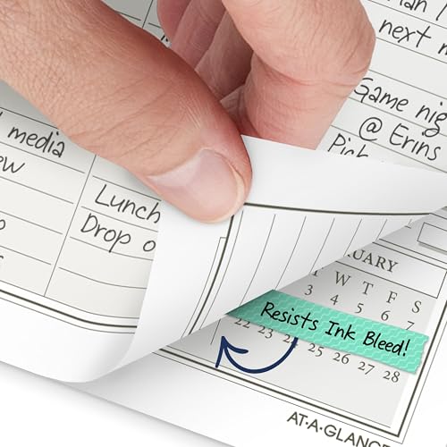 AT-A-GLANCE 2027 Planner Refill Daily, 5.5" x 8.5", Desk Size 4, One Page Per Day Refill, 7-Ring Loose-Leaf (481-125-27)