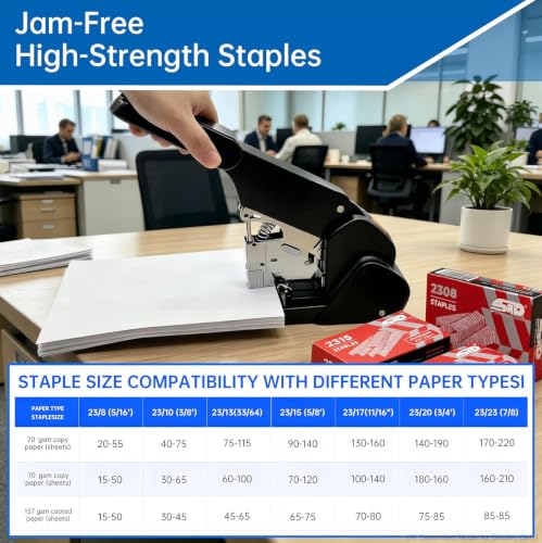 Pro Heavy Duty Stapler 240Page Capacity Extra Large Desktop Office Stapler-