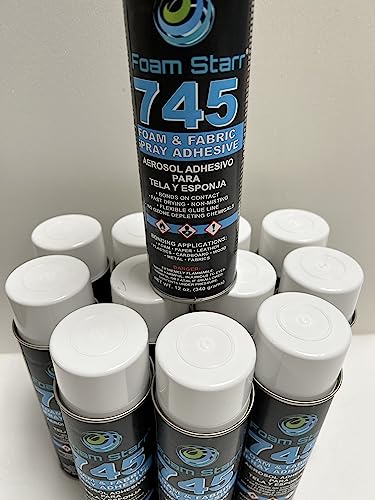 Foam Starr 745 Foam & Fabric Adhesive Spray 12 Pack