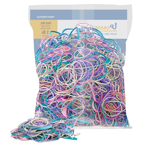 Upgrade Office Supply Rubber Bands, Assorted Size and Color, 3 Pack, USA
