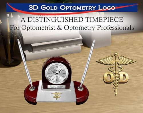 Doctor Optometry school graduation gift nameplate desk clock optometrist