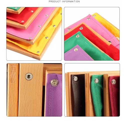 LLTCMAOYI Montessori Clothing Frame Set, Independent Early Learning Teaching Supplies (12 Pieces)