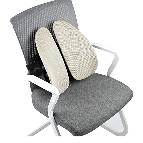 UIOLCFG Soft Memory Foam Seat Chair Lumbar Back Support Cushion Pillow for Office Home Car